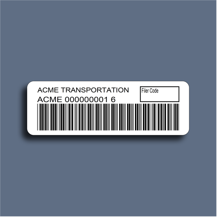 PAPS barcode label for cross border transportation