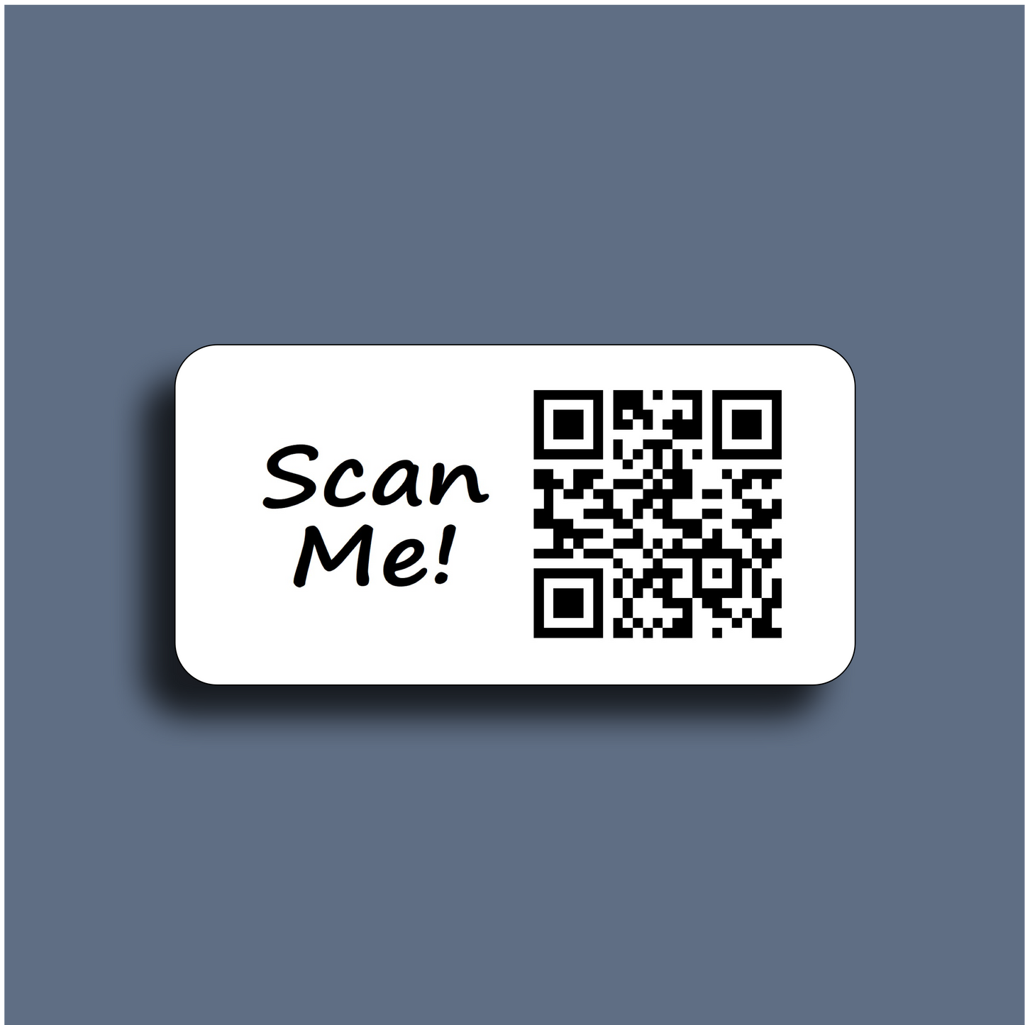 Interactive Marketing Social Media QR code label "Scan Me!" - Instagram, Facebook, TikTok, Snapchat