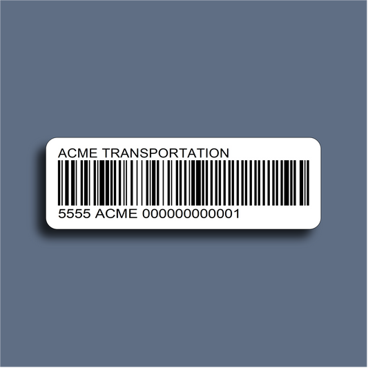 Cross border transportation barcode label PARS